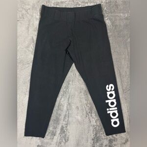 Adidas Black Leggings Women’s Size XL White Logo